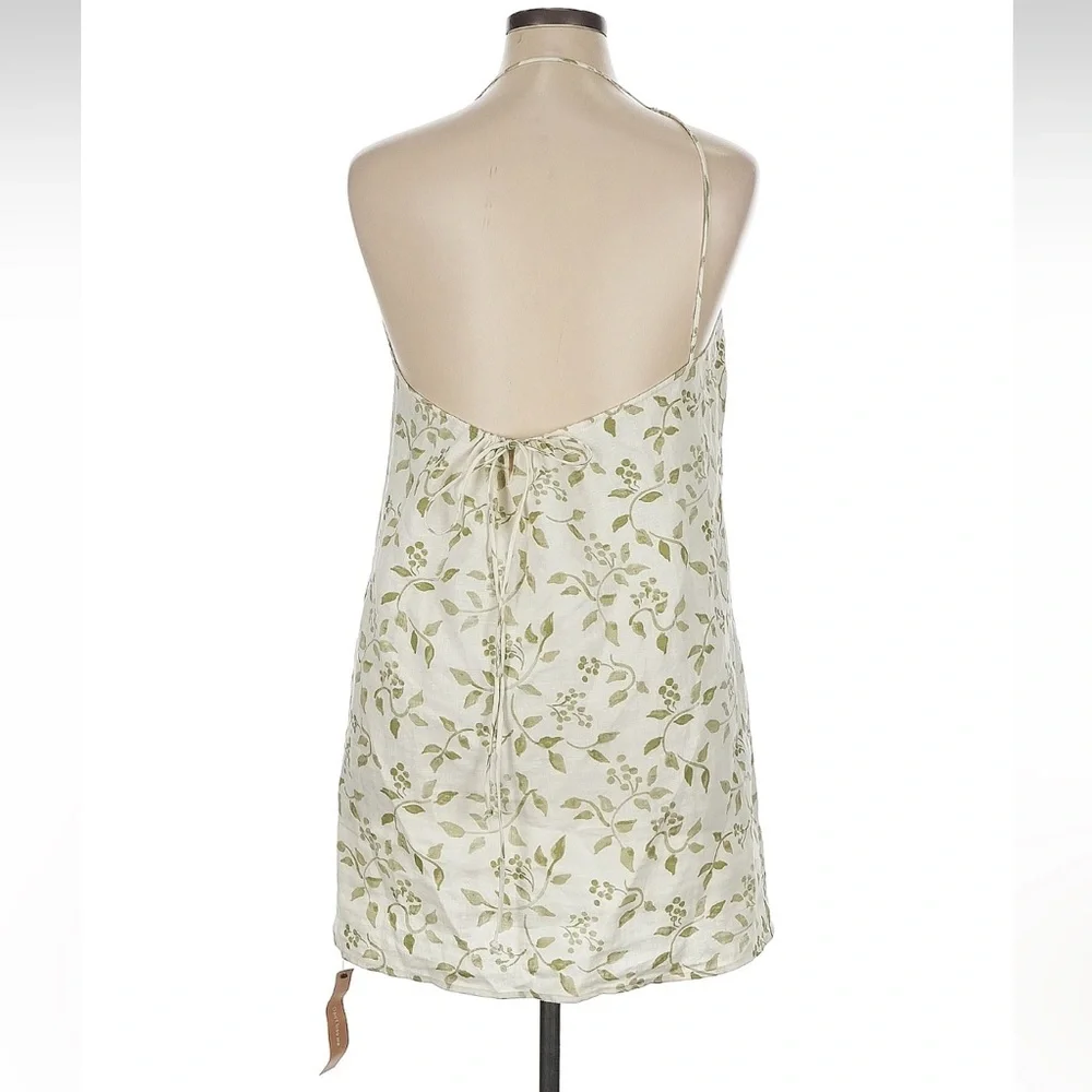 reformation NWT XL Vallarta 100% Linen floral boho swing mini dress - Picture 7 of 9